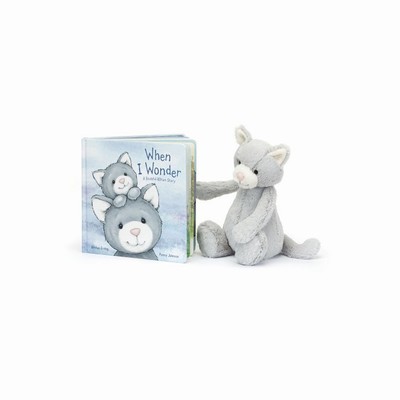 Jellycat When I Wonder and Bashful Grey Kitty Medium New Zealand | HXIBO2978